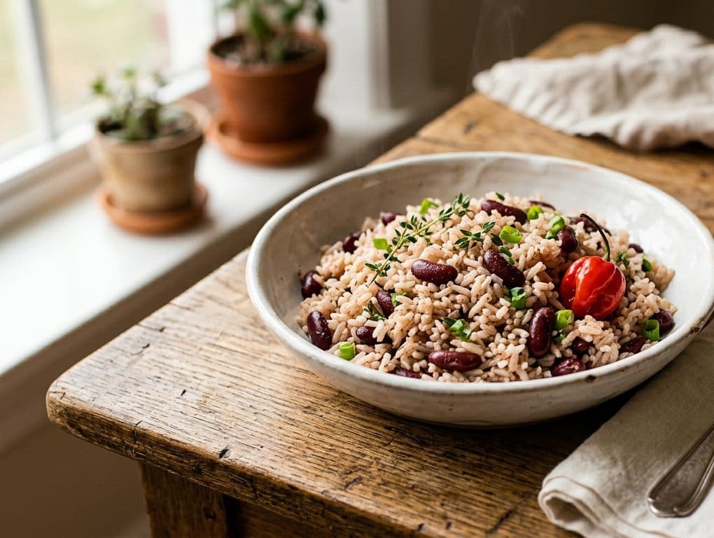 Rice & Peas prepared by Soul Cuisine Cafe